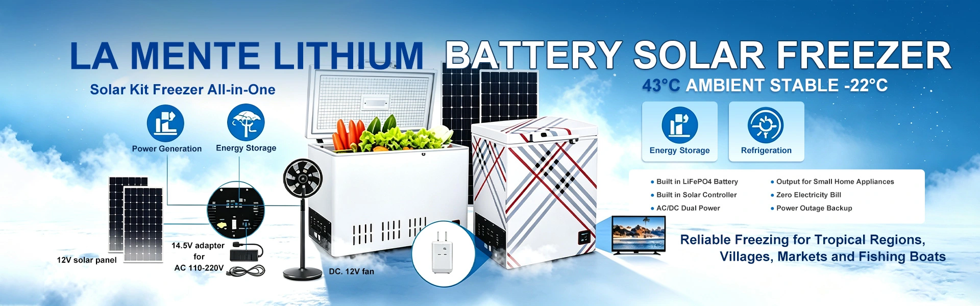All-in-one Solar Freezer