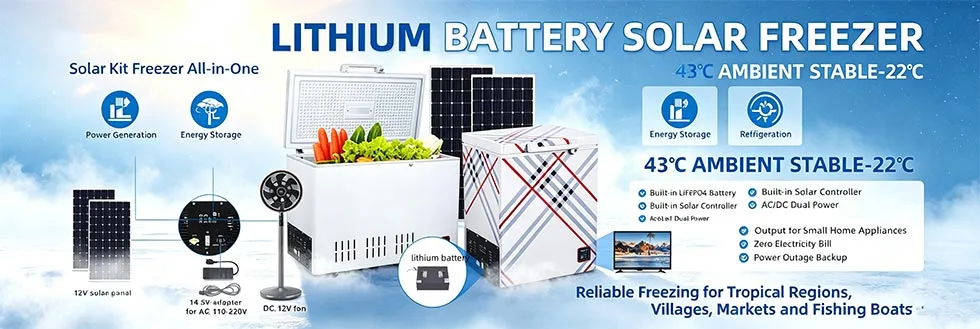 Lithium Battery Solar Freezer