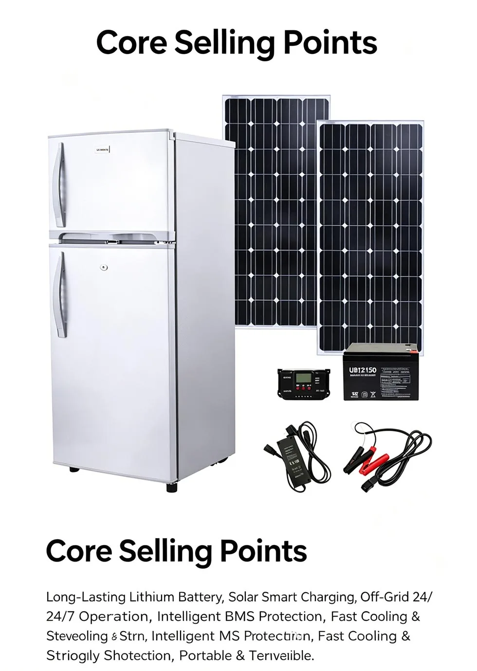 Lithium Battery Solar Fridge