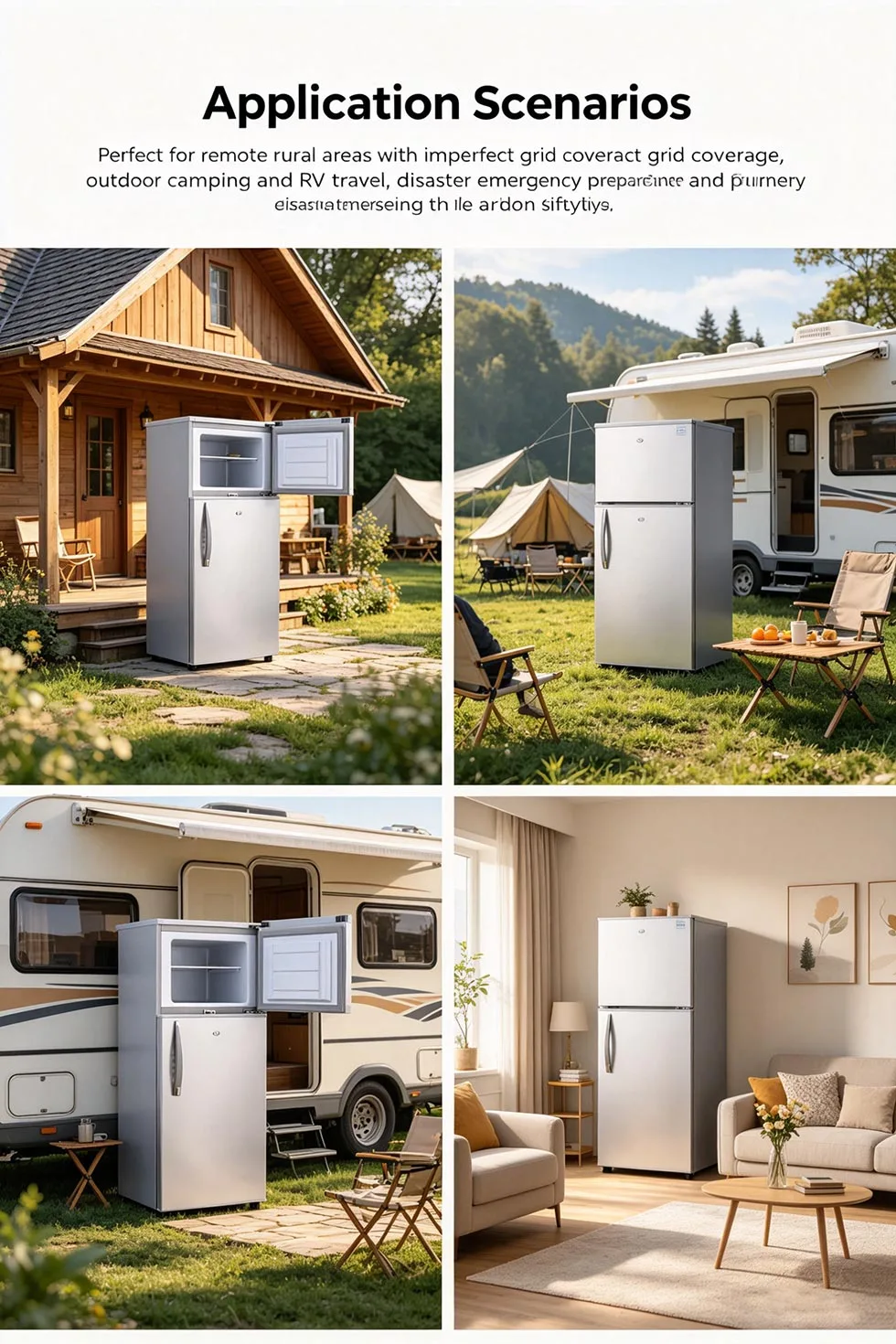 Solar-Powered Refrigerator with Integrated Battery Storage