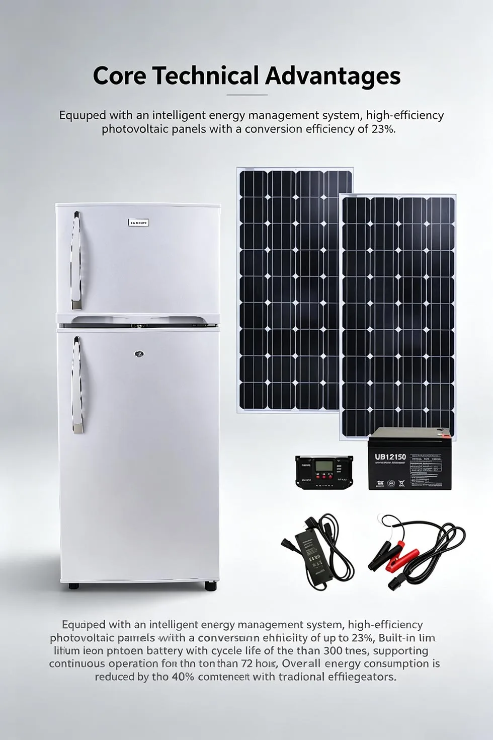 Solar System Powered Refrigerator
