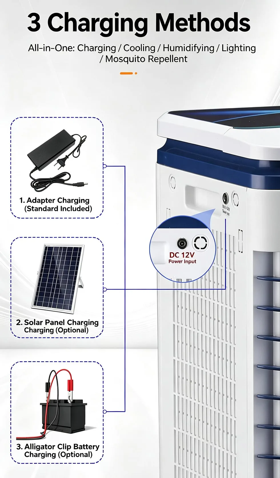Rechargeable Solar Air Cooler
