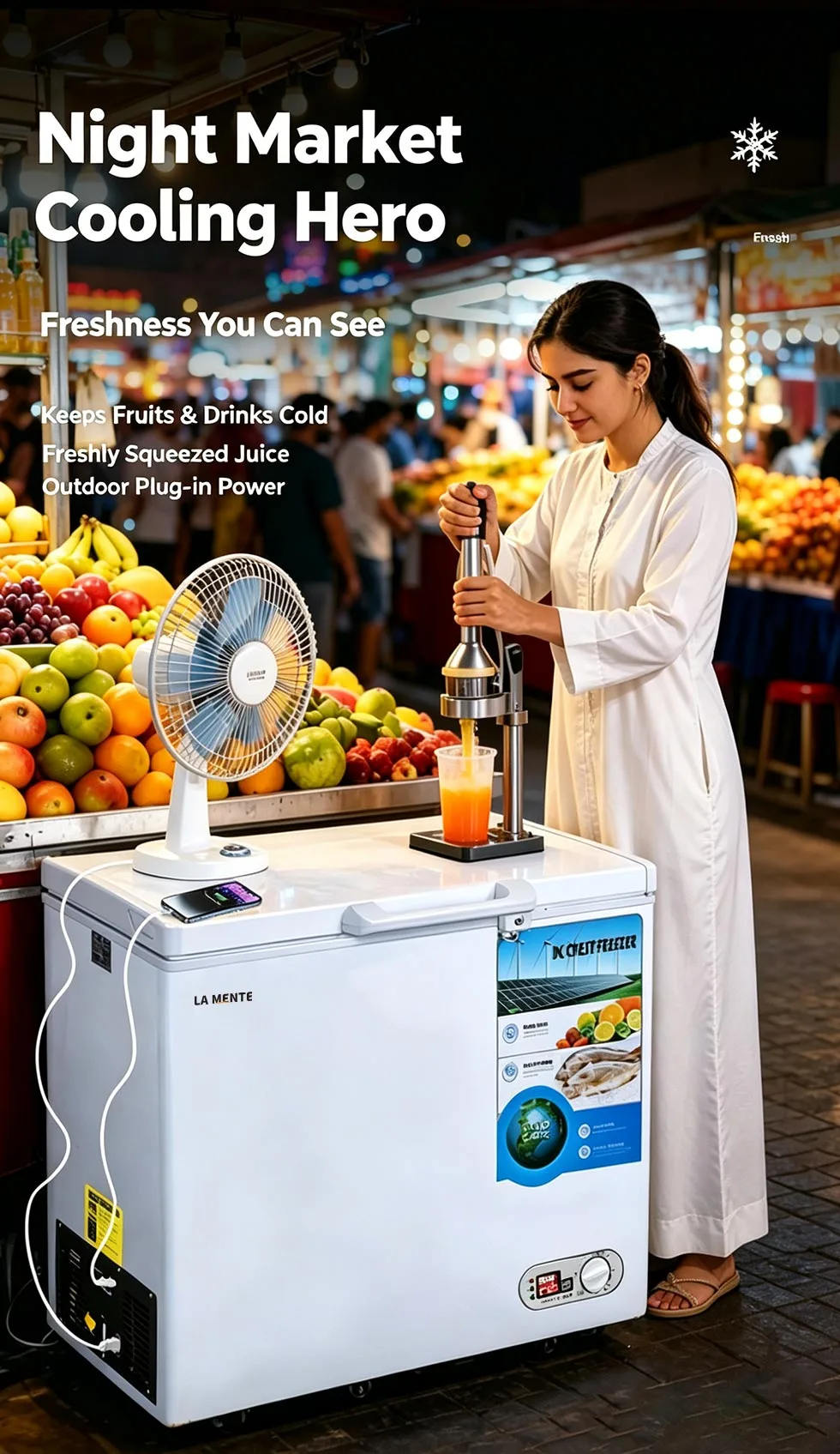 Solar Freezer with Battery