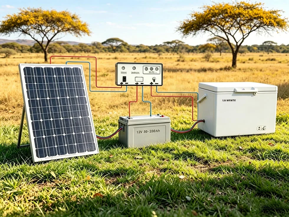Solar Freezer with Panel