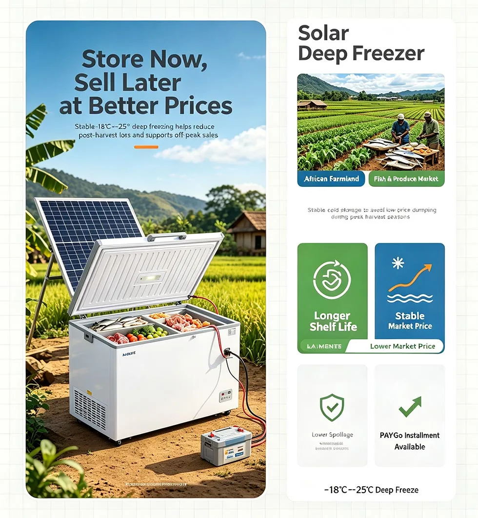 Solar Powered Deep Freezer