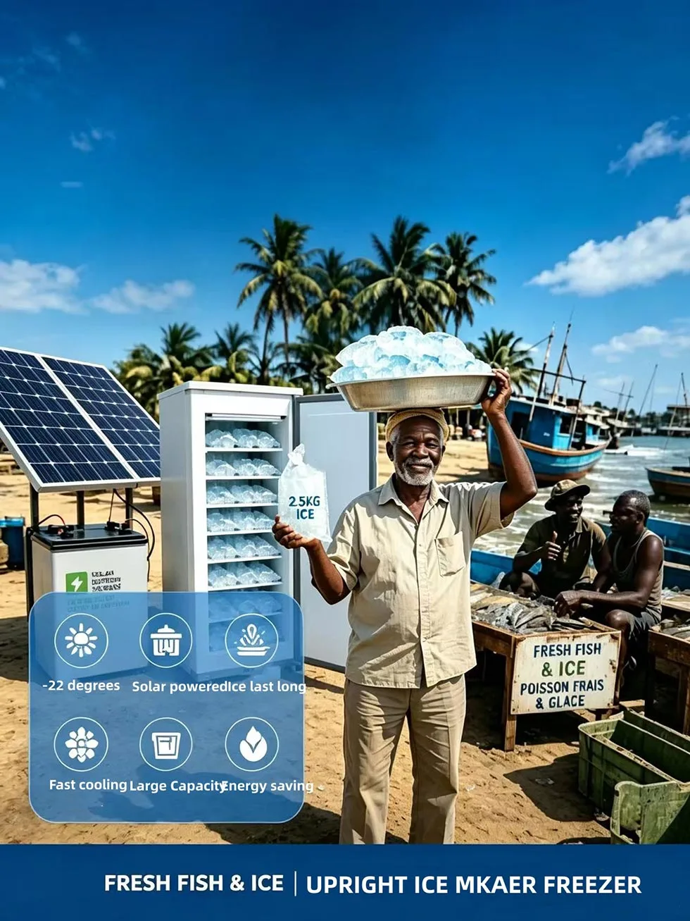 Upright Solar Ice maker