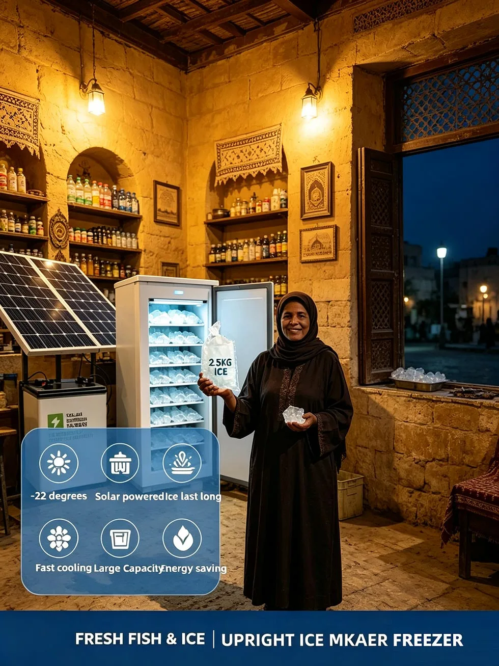 Upright Solar Ice maker