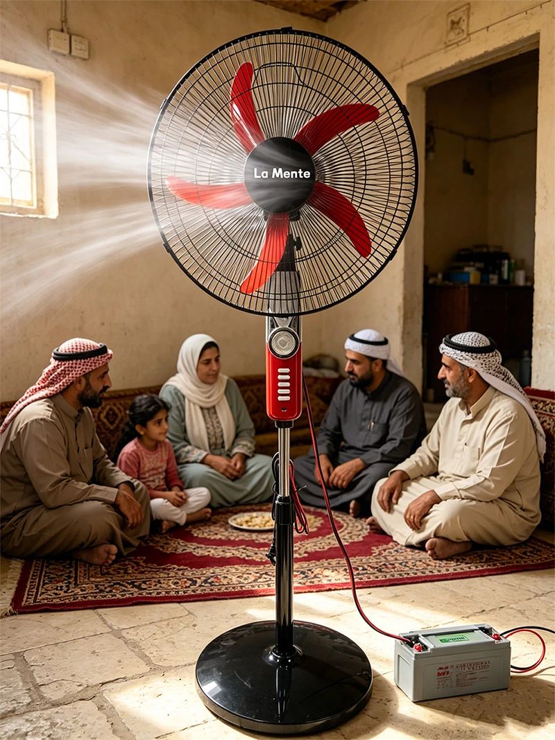 Solar Fan with Light