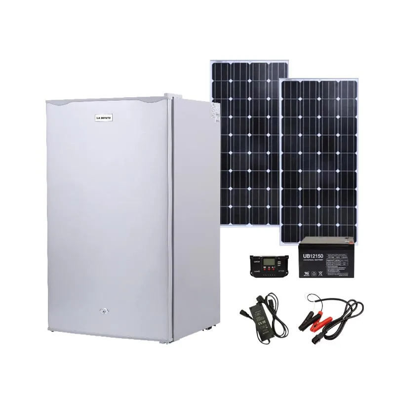 Solar Refrigerator with Panel and Bettery